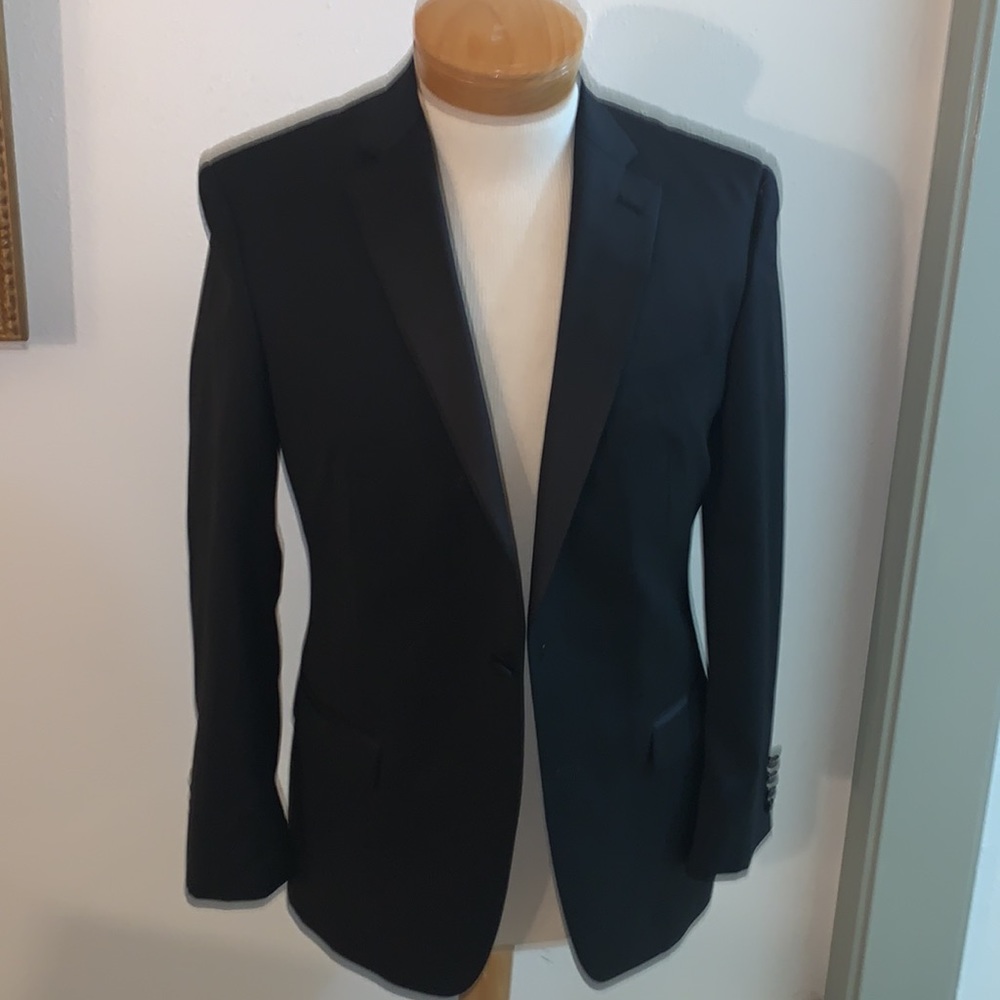 Calvin Klein Men Black Jacket 38 R EUC
